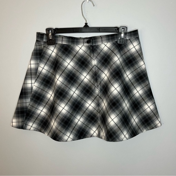 Urban Outfitters Silence + Noise Maxwell Blue Plaid A-Line Mini Skirt Size 10 - Picture 11 of 15